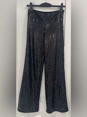 White House Black Market Black Legacy Sequin Pants, Size 0